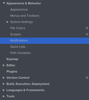 Where to configure notification groups